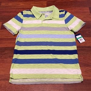 🌺 3/$12 NWT Crown & Ivy, short sleeved collared shirt, Boys size large- 14/16